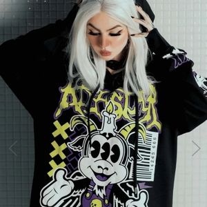 NWT! KILLSTAR Technomet oversized Hoodie Unisex